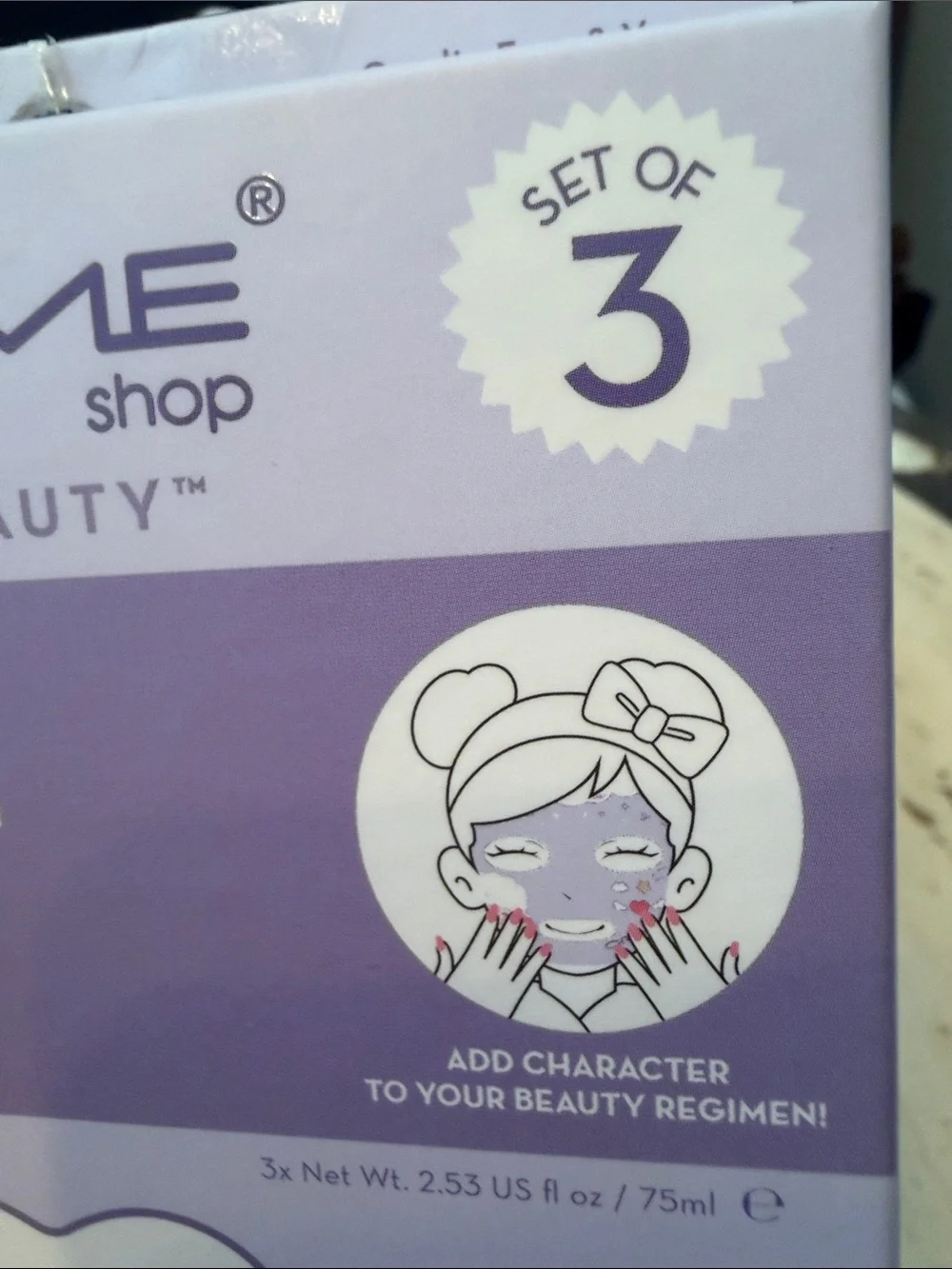 The Crème Shop Be Soft, Skin! Animated Lamb Face Mask - Sealed Box Set of 3